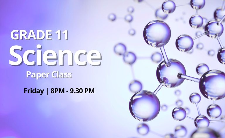 Grade 11 – Science Paper Class By Shazran Rusney